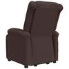vidaXL Fauteuil de massage Marron fonc&eacute; Tissu