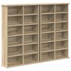 vidaXL Meuble CD 2 pc Ch&ecirc;ne Sonoma 60 x 17 x 92 cm Bois d'ing&eacute;nierie
