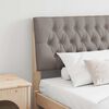 vidaXL T&ecirc;te de lit capitonn&eacute;e Taupe 200 cm Pin massif
