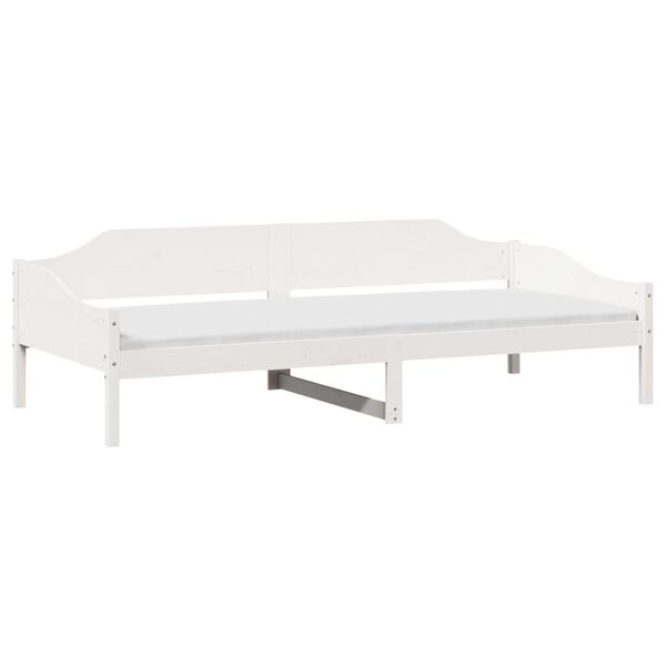 vidaXL Cadre de lit sans matelas blanc 80x200 cm bois massif de pin