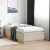 vidaXL Cadre de lit sans matelas ch&ecirc;ne sonoma 75x190 cm