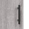 vidaXL Buffet haut Sonoma gris 69,5x34x180 cm Bois d'ing&eacute;nierie