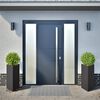 vidaXL Jardini&egrave;res 2 pcs noir triangulaire 40x34,5x70 cm acier