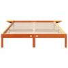 vidaXL Cadre de lit Brun cire 160 x 200 cm Pin massif