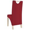 vidaXL Chaises &agrave; manger lot de 6 rouge bordeaux tissu