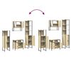 vidaXL Ensemble de meubles de salle de bain 4 pcs ch&ecirc;ne sonoma