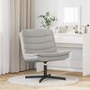 vidaXL Chaise pivotante Gris nuage 63 x 75 x 76 cm tissu