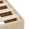 vidaXL Sommier &agrave; lattes de lit et matelas Cr&egrave;me 90x190 cm Tissu