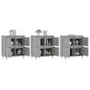 vidaXL Buffets 3 pcs Sonoma gris Bois d'ing&eacute;nierie