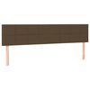 vidaXL Sommier &agrave; lattes de lit matelas et LED Marron fonc&eacute; 180x200cm