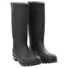 vidaXL Bottes de pluie noir taille 45 PVC