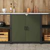 vidaXL Rangement de cuisine Vert olive 60 x 50 x 92 cm Acier