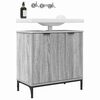 vidaXL Meuble de Lavabo de Salle de Bain avec stockage Gris Sonoma