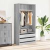 vidaXL Garde-robe Sonoma gris 100x50x200 cm Bois d'ing&eacute;nierie