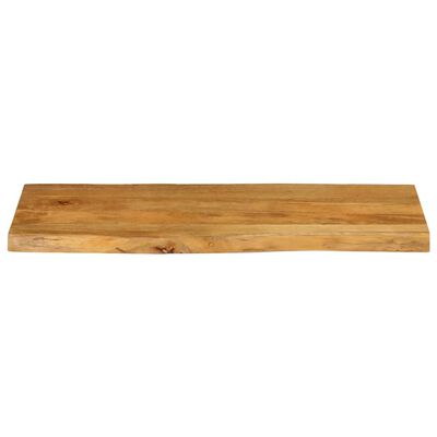 vidaXL Dessus de table 100x40x3,8 cm bord vivant bois massif manguier