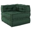 vidaXL Canap&eacute; modulaire 3 pcs Vert tissu
