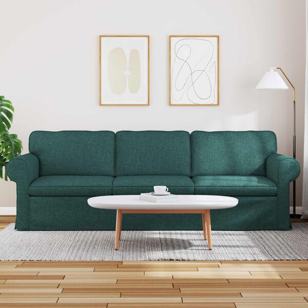 vidaXL Canap&eacute; Vert fonc&eacute;
