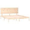 vidaXL Cadre de lit sans matelas 180x200 cm bois massif