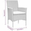 vidaXL Ensemble de salle &agrave; manger pour jardin 3 pcs Gris polyrotin