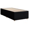 vidaXL Cadre de lit sans matelas noir 80x200 cm tissu