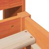 vidaXL Cadre de lit sans matelas cire marron 100x200cm bois pin massif