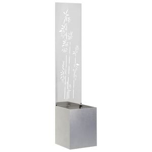 vidaXL &Eacute;cran de confidentialit&eacute; de jardin Argent 32 x 32 x 150 cm