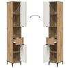 vidaXL Ensemble de mobilier de salle de bain Ch&ecirc;ne artisanal