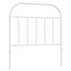 vidaXL T&ecirc;te de lit m&eacute;tal blanc 80 cm