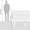 vidaXL Poteau de cl&ocirc;ture. Argent&eacute; 100 x 0,8 m (maillage de 25 mm)