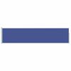 vidaXL Auvent lat&eacute;ral r&eacute;tractable de patio 120x500 cm Bleu