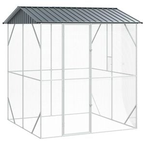 vidaXL Cage pour oiseaux Anthracite 215 x 208 x 247 cm