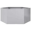 vidaXL Jardini&egrave;re hexagone 104x90x45 cm acier galvanis&eacute;