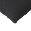 vidaXL Coussins de canap&eacute; 2 pcs Noir 120 x 40 cm