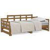 vidaXL Lit coulissant Marron miel Bois de pin solide 2x(80x200) cm
