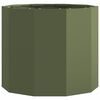 vidaXL Jardini&egrave;re Vert olive 60 x 60 x 50 cm Acier