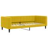 vidaXL Lit de repos sans matelas jaune 90x200 cm velours