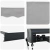vidaXL Auvent Gris clair 400 x 300 x 165 cm Polyester et Aluminium