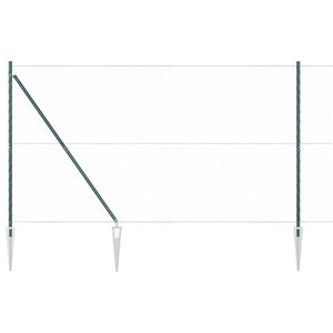 vidaXL Cl&ocirc;ture hexagonale avec poteau 10 x 1,5 m Vert Maille