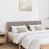 vidaXL T&ecirc;te de lit capitonn&eacute;e Taupe 160 cm Pin massif