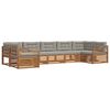 vidaXL Ensemble de canap&eacute;s d'ext&eacute;rieur 7 pc Gris Naturel et Clair