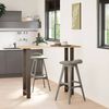 vidaXL Pieds de table de bar en acier naturel 2 pi&egrave;ces 40 x (110-111) cm Acier