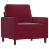 vidaXL Ensemble de canap&eacute;s 3 pcs avec coussins Rouge bordeaux Velours