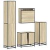 vidaXL Ensemble de meubles de salle de bain 4 pcs chêne sonoma