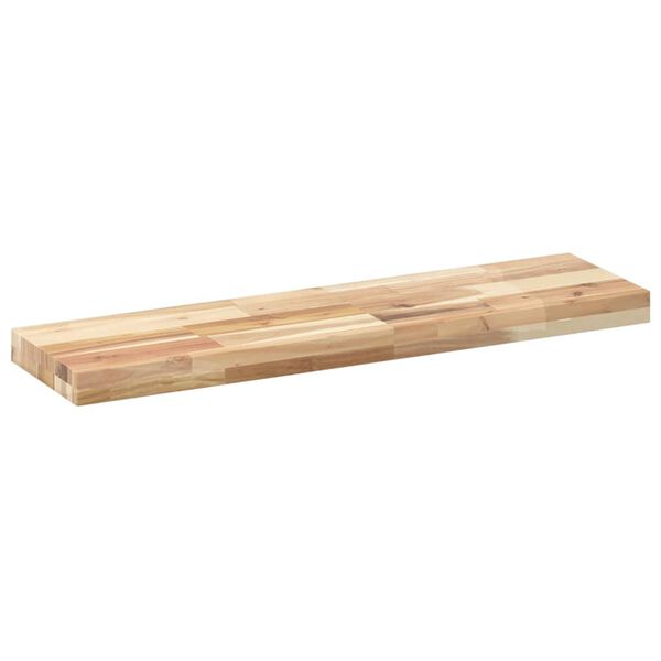 vidaXL &Eacute;tag&egrave;res flottantes 3 pcs 100x20x4 cm acacia massif non trait&eacute;