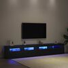 vidaXL Ensemble meuble TV 3 pcs Ch&ecirc;ne noir 240 x 35 x 40 cm