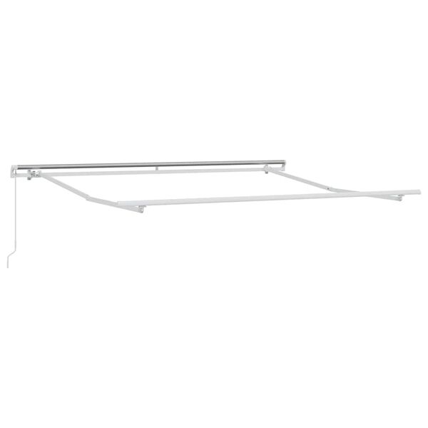vidaXL Auvent manuel r&eacute;tractable anthracite et blanc 300x250 cm