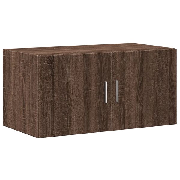 vidaXL Armoire murale ch&ecirc;ne marron 80x42,5x40 cm bois d'ing&eacute;nierie