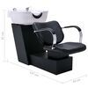 vidaXL Unit&eacute; de rin&ccedil;age de shampoing avec chaise de salon Similicuir