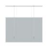 Decosol Store alv&eacute;ol&eacute; Translucide Gris clair 100x180 cm