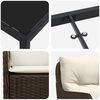 vidaXL Ensemble de salle &agrave; manger pour jardin 7 pcs Marron polyrotin